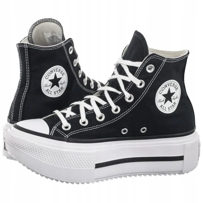 Tenisky na platformě Converse Lift Double Stack A12975C černé