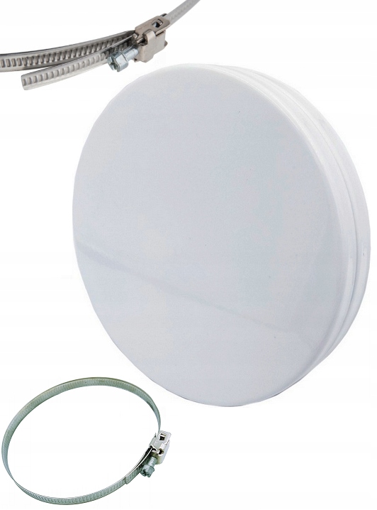 

Anemostat Nawiewny Biały 100 mm Ramka Opaska