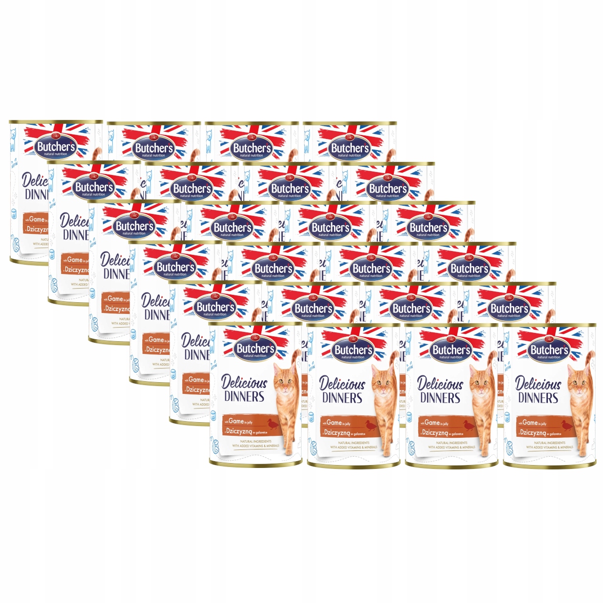 Mokra karma dla kota Butcher's Delicious Dinners dziczyzna 24x400g