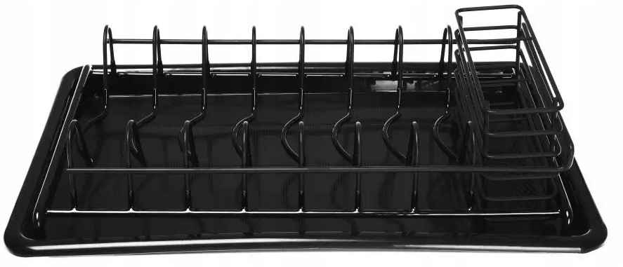 KINGHOFF - Suszarka do naczyń - mała stojąca - ociekacz - czarna - KH-1478 Marka Kinghoff