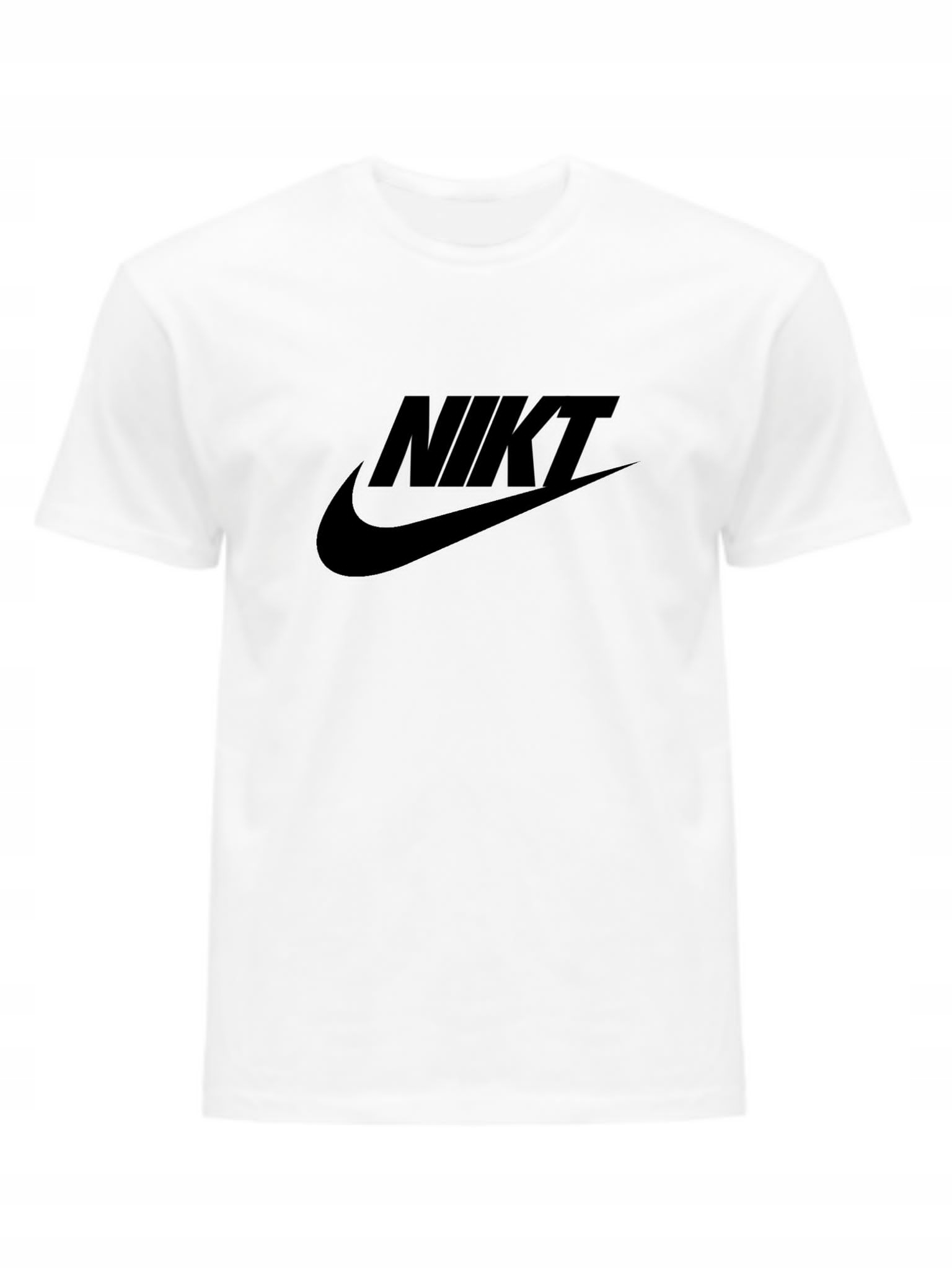 

Koszulka T-shirt Nikt Męski Biały Bawełniany L