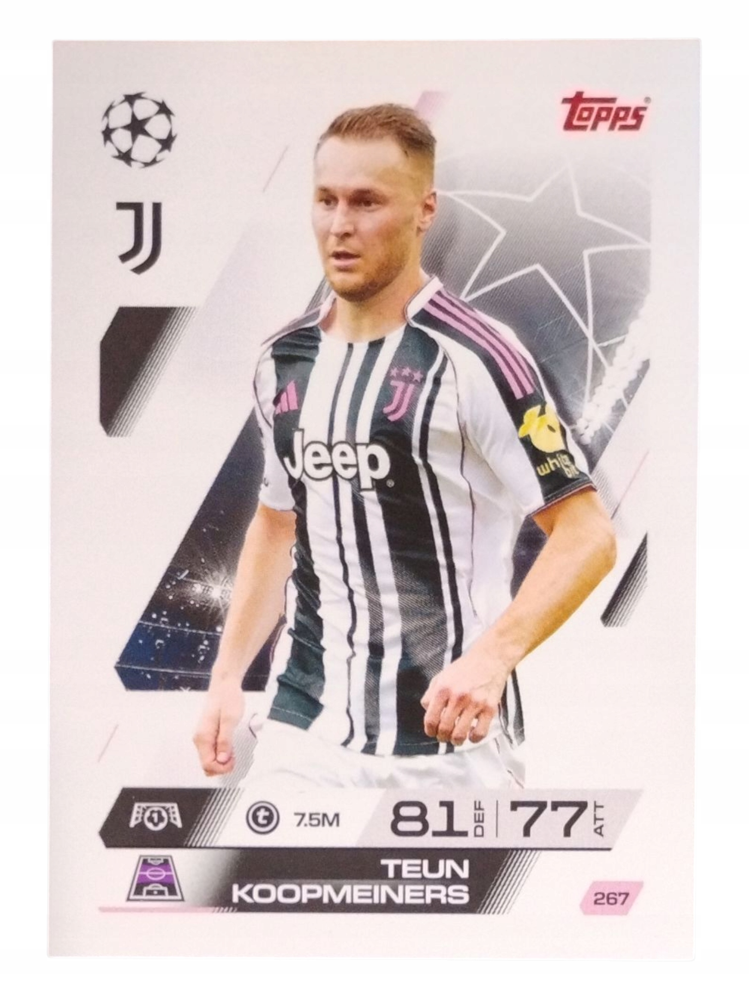 Topps Match Attax 2025-2026 Base Card Teun Koopmeiners Juventus 267