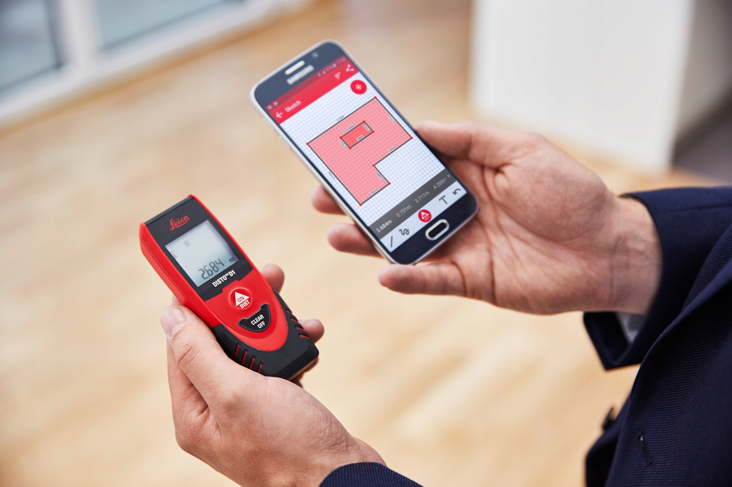 Dalmierz laserowy Leica Disto D1 [BT][40 m][2 mm] Model Disto D1