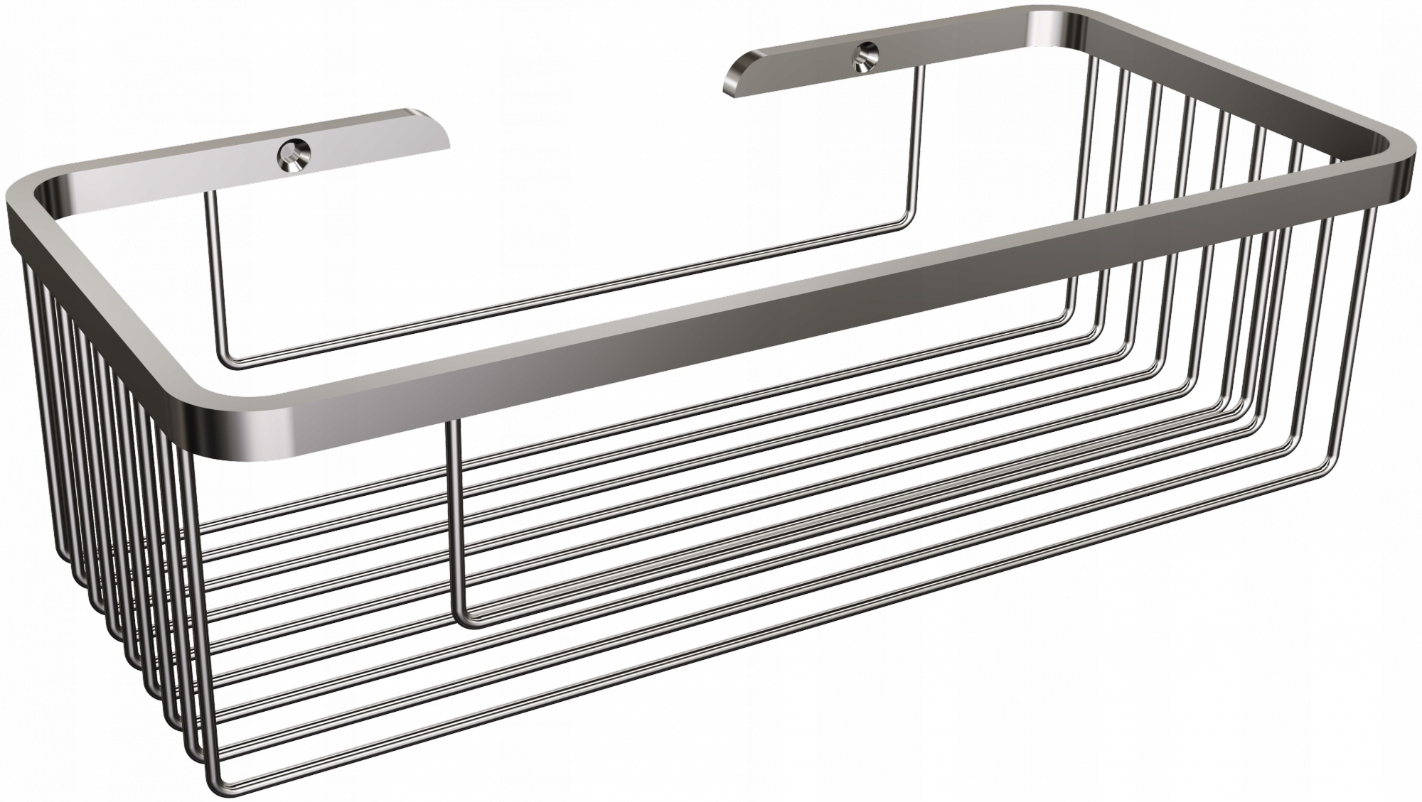 Kúpeľňový závesný košík obdĺžnikový veľký Andex Chróm