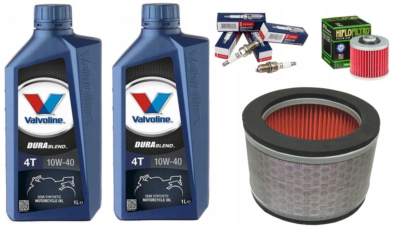 HONDA VT_125 SHADOW ZESTAW OLEJ VALVOLINE + FILTR OLEJU POWIETRZA ŚWIECE
