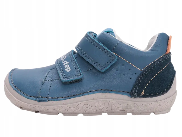 Buty Barefoot Chłopięce DD Step S116 Royal Blue Skóra Zero Drop Rzep R.22