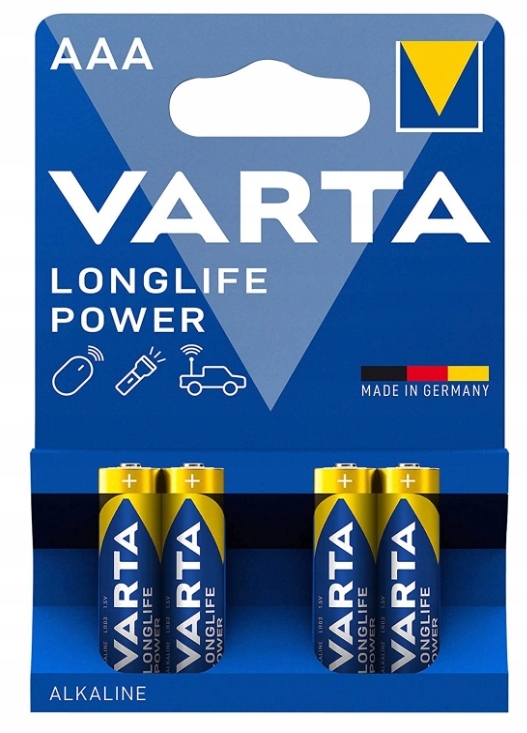 

Varta, Longlife Power Micro Aaa Bateria, 4 sztuki
