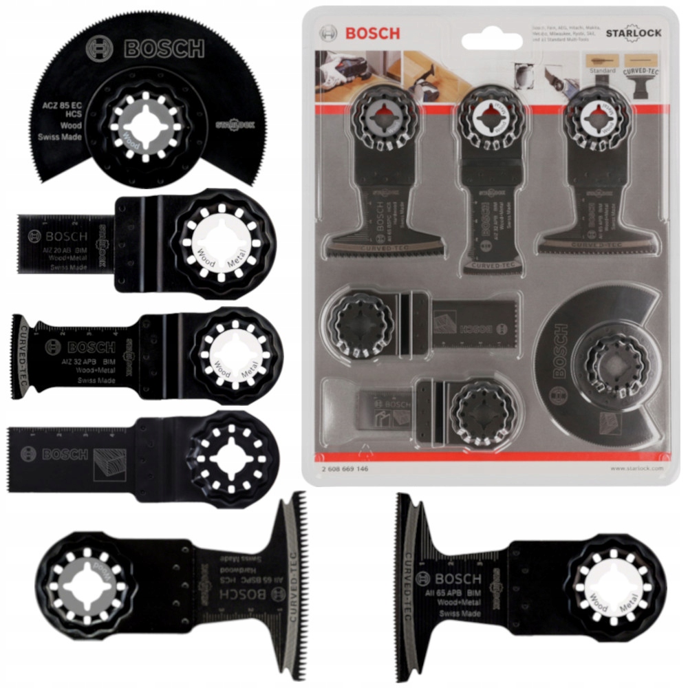 Zestaw brzeszczotów do multitool Starlock 9szt BOSCH