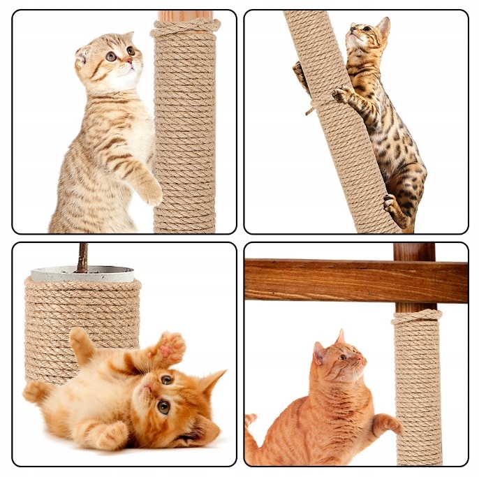 Sznur jutowy na drapak lina dekoracyjna 100m 6mm (F072) Długość 100 m