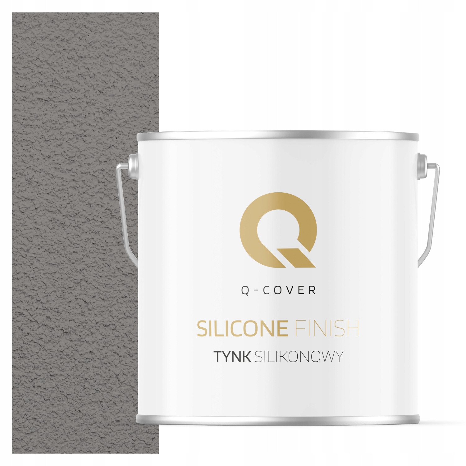 Silikonová Fasádní Omítka Šedá Tmavě Chladná F275 7 Kg Granulace 3.0 mm