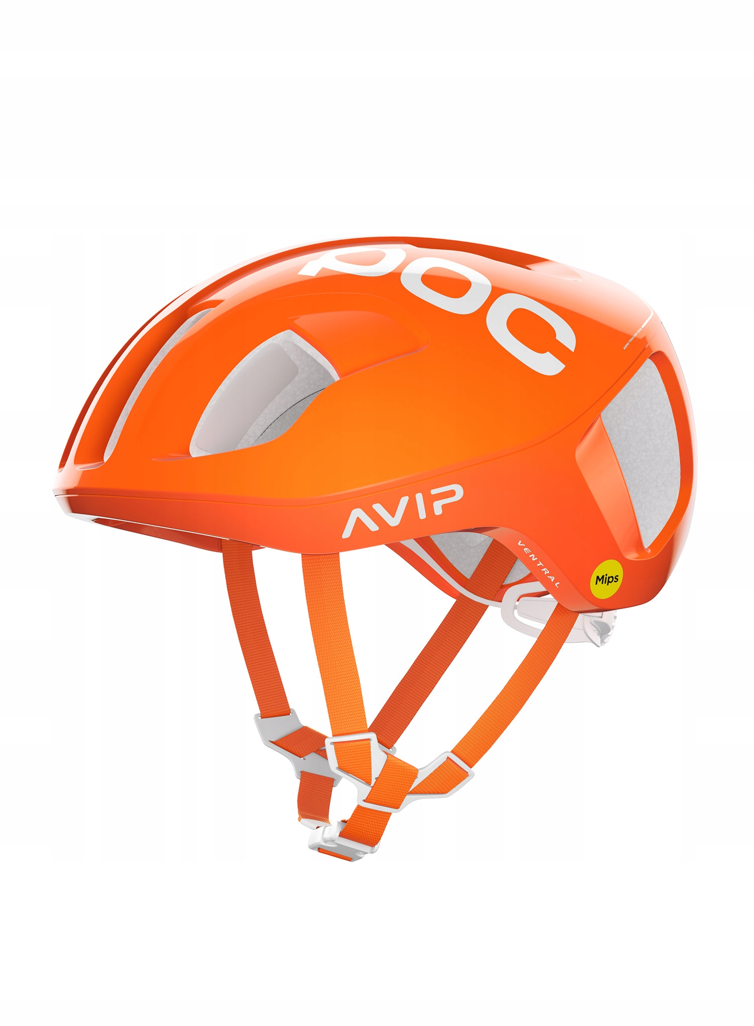 Silniční cyklistická přilba Poc Ventral Mips Fluorescent Orange Avip S 50-56 cm