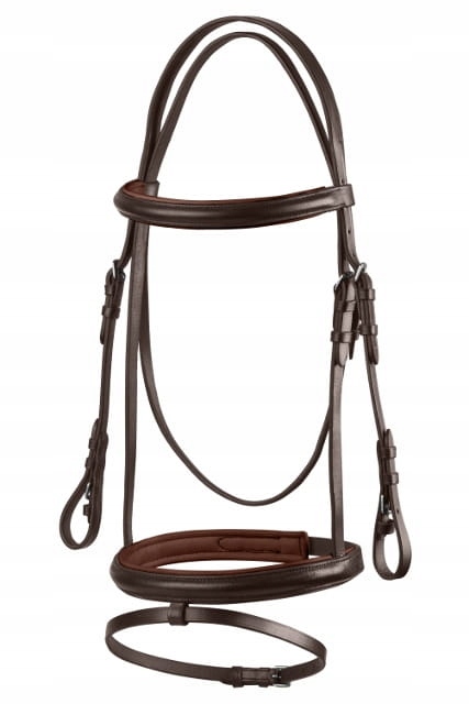 Ogłowie z wodzami START Simple skórzane brązowe XFULL