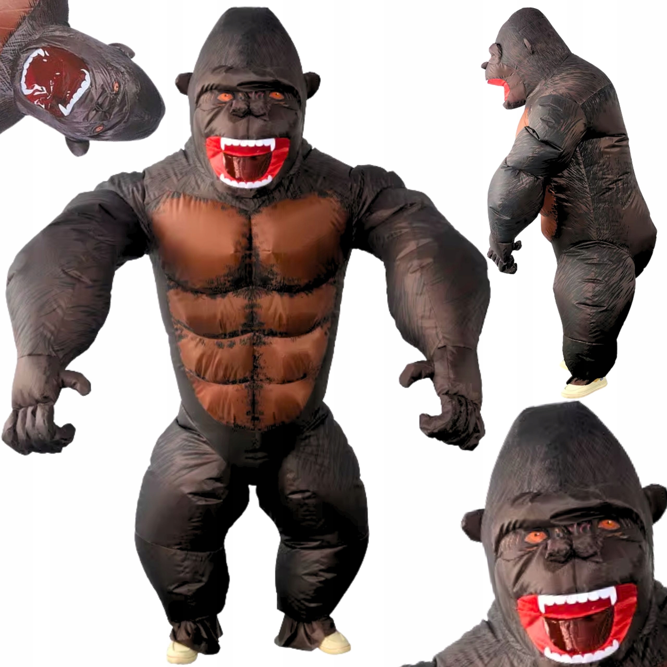 Nafukovací Kostým King Kong Gorila Opice Gigant Na Halloween Párty Oslavu