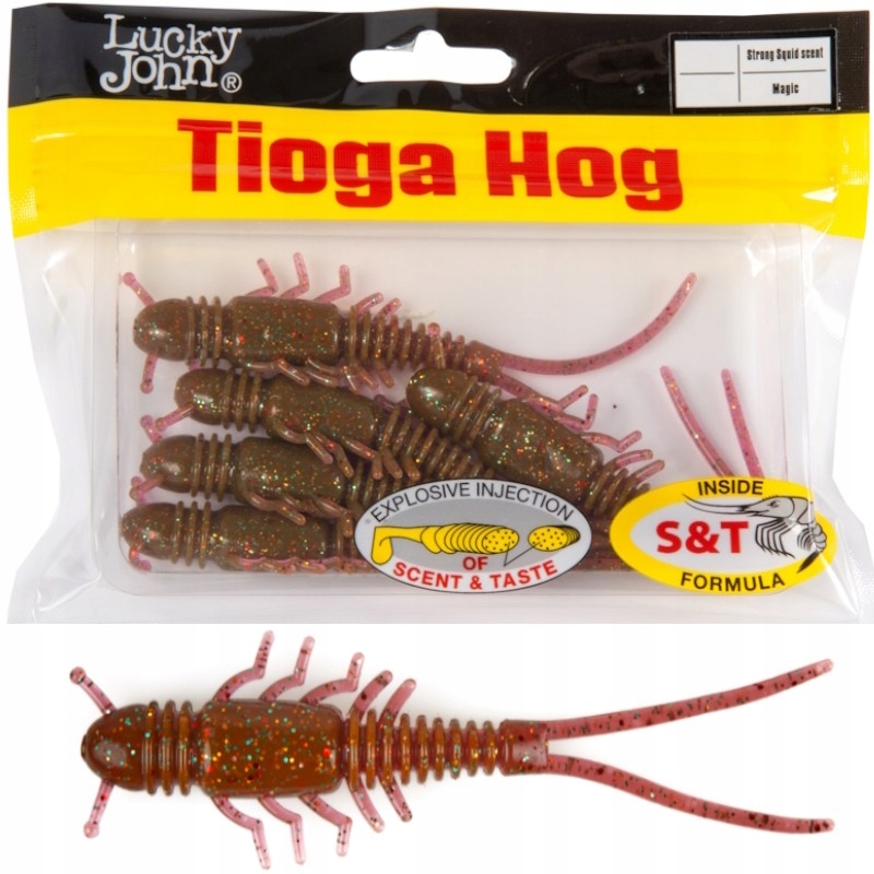 Guma Robak Lucky John Tioga Hog 2.5'' 6.35cm S14 Magic 9szt. Na Okonia