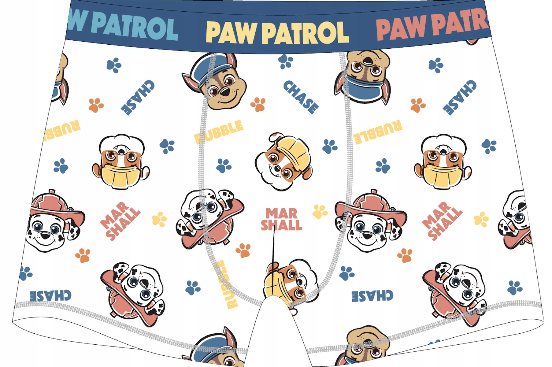 Mancs Őrjárat BOXERALSÓ fiúknak PAMUT fehér 110/116 D034V Márka EplusM