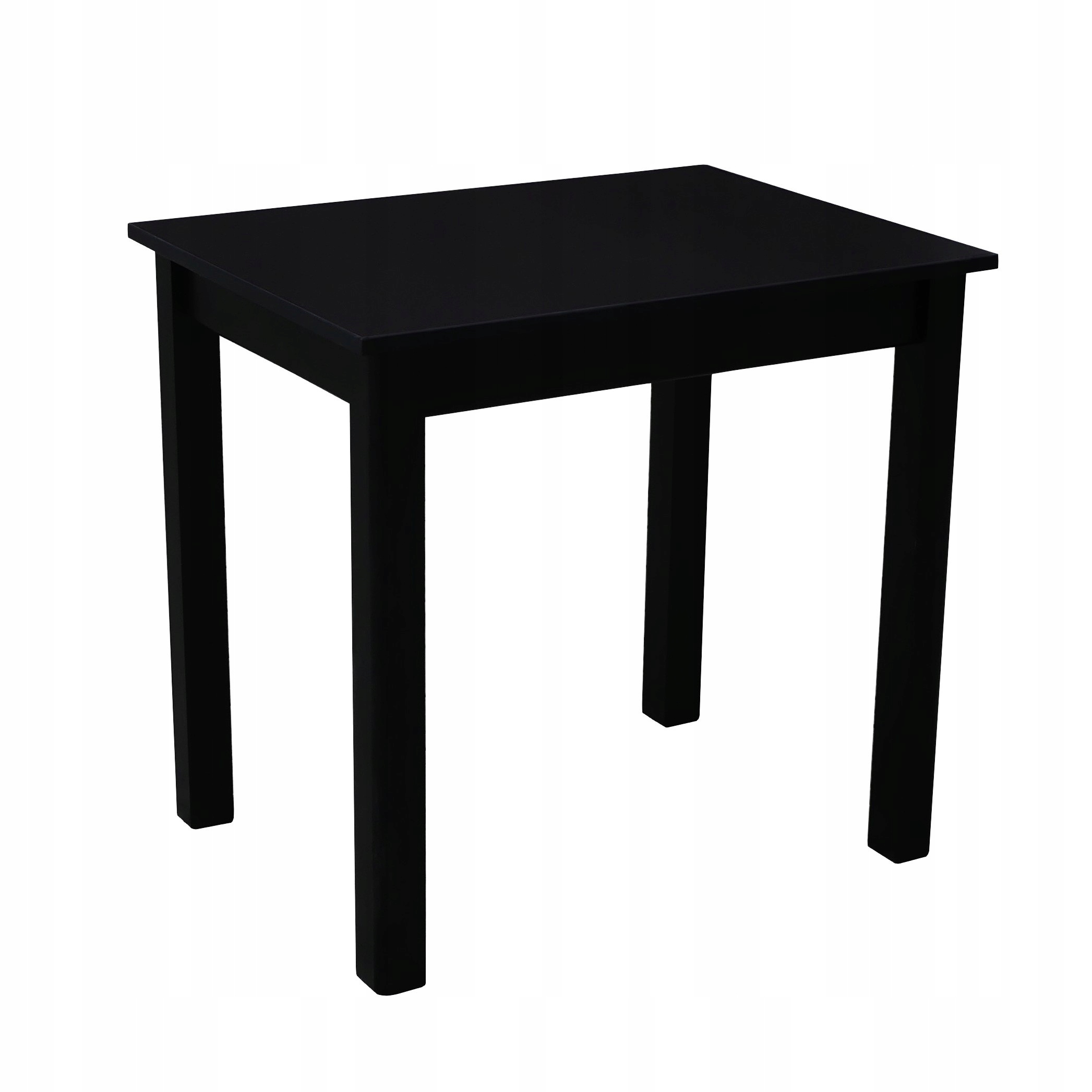 

Stół Kuchenny 80x60 Stolik Czarny Drewno+płyta