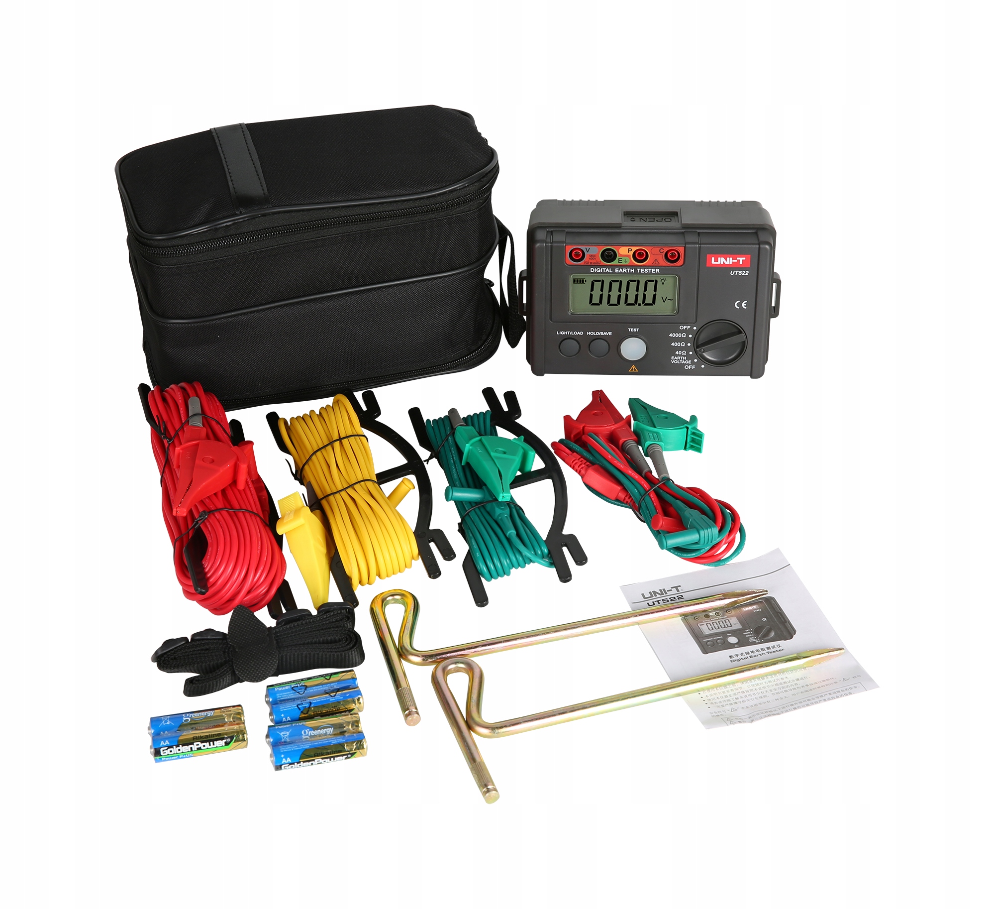 Miernik rezystancji uziemienia Uni-T UT522 Rodzaj wyświetlacza LCD