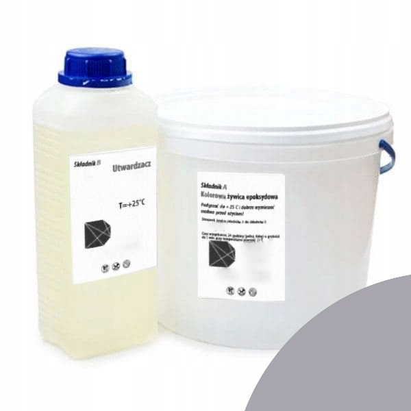 Vysoko výkonná antikorózna epoxidová farba Šedá kovová terasa garáž 8 kg