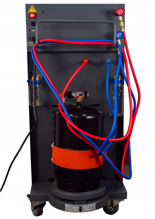 Stacja Klimatyzacji AC-ECO Kupczyk czynnik R134A R1234YF Menu PL Automat Tryb pracy automatyczny