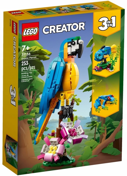 Lego Creator 31136 Exotický papoušek 3v1