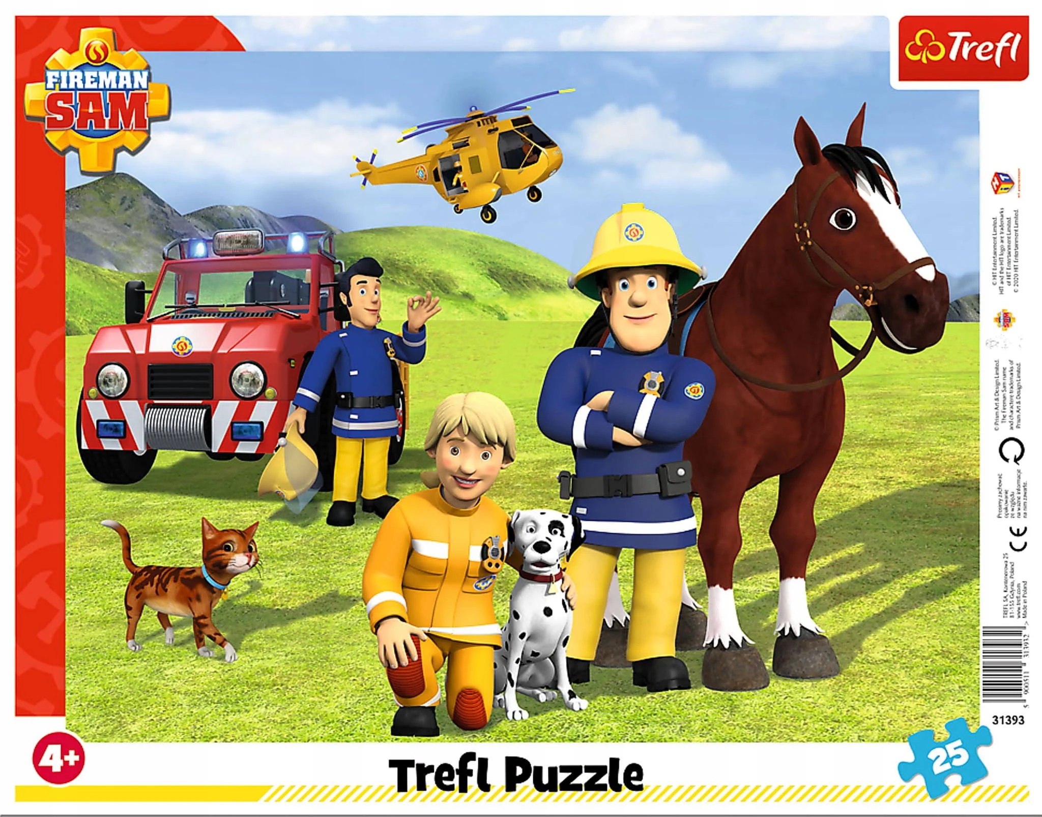 

Puzzle Ramkowe 25 El. Strażak Sam Zawsze Na Straży