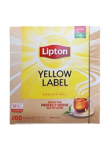 Levně Lipton Yellow Label 100 sáčků čaj