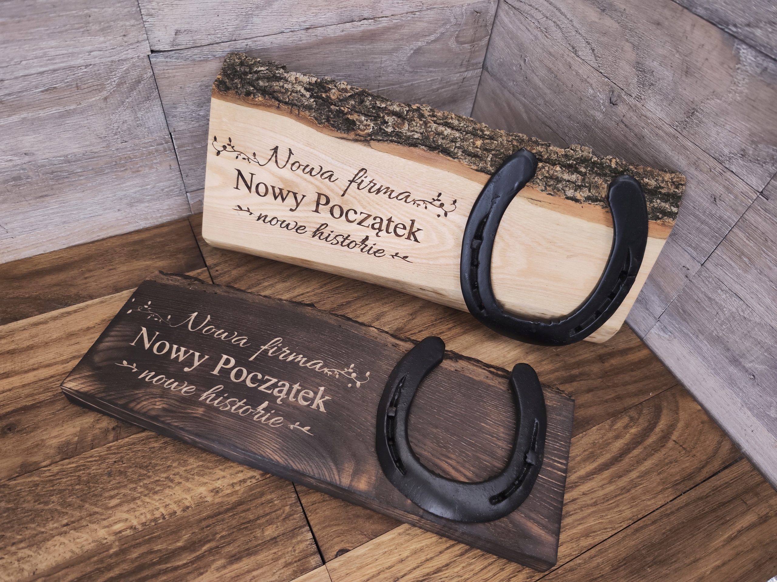 Originální dárek pro štěstí podkova nová firma deska s gravírováním