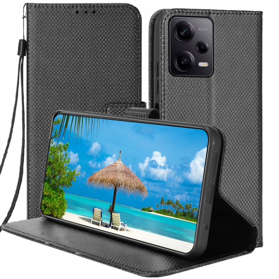

Etui Z Klapką Obudowa Do Redmi Note 12 Pro+ +szkło