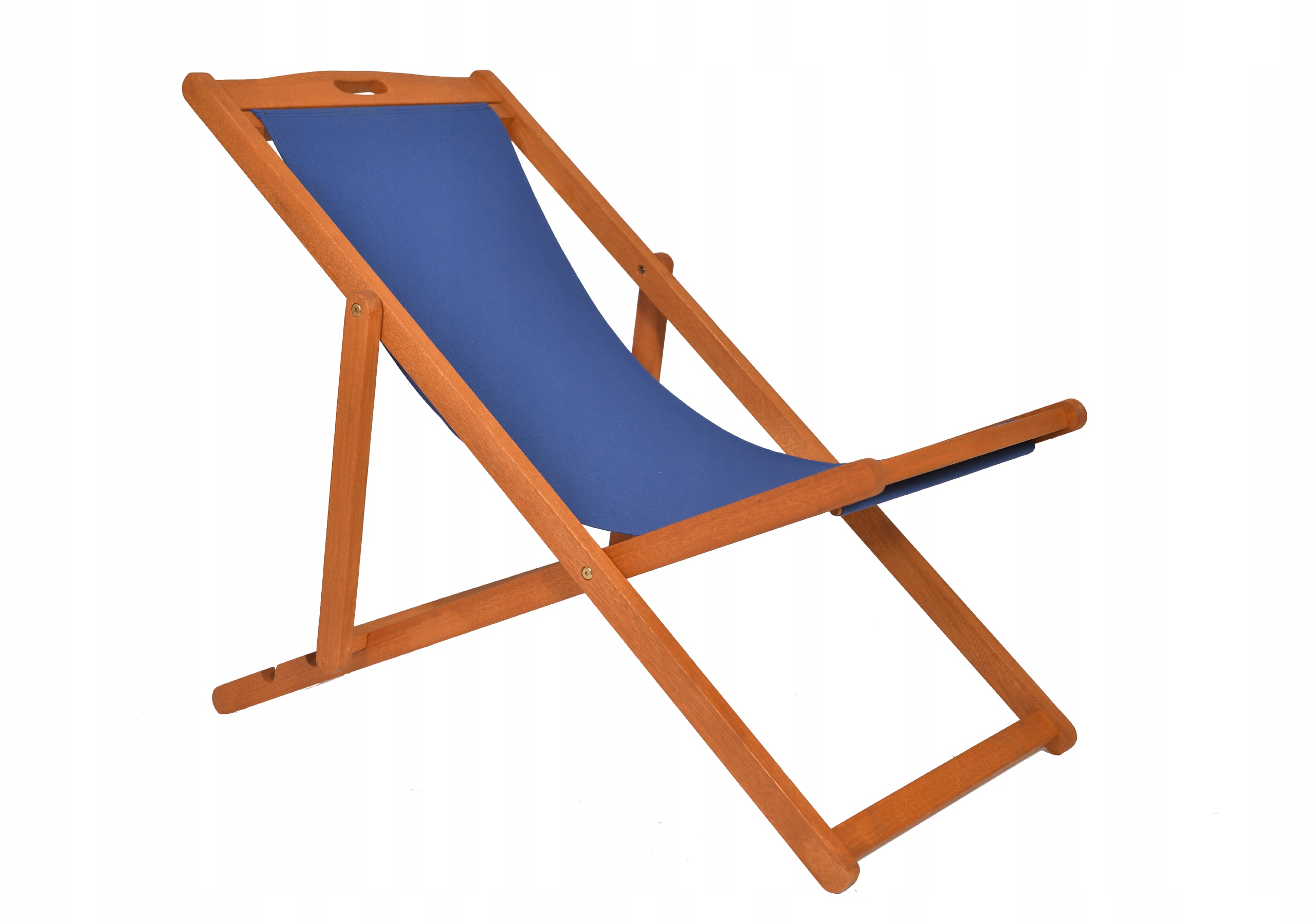 

Leżak Drewniany Leżaki Plażowe na Taras niebieski