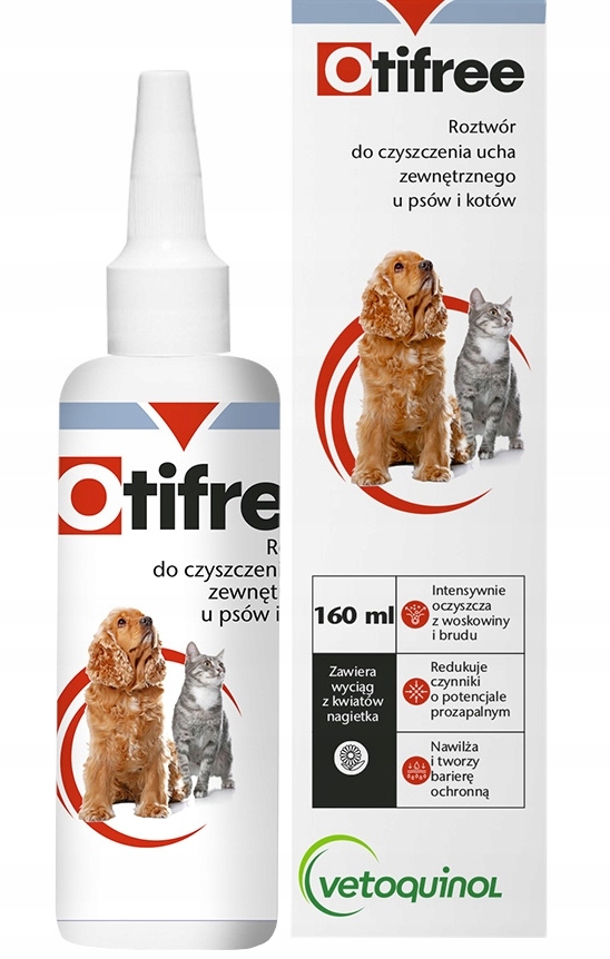 

Vetoquinol Otifree 160 ml płyn do czyszczenia uszu