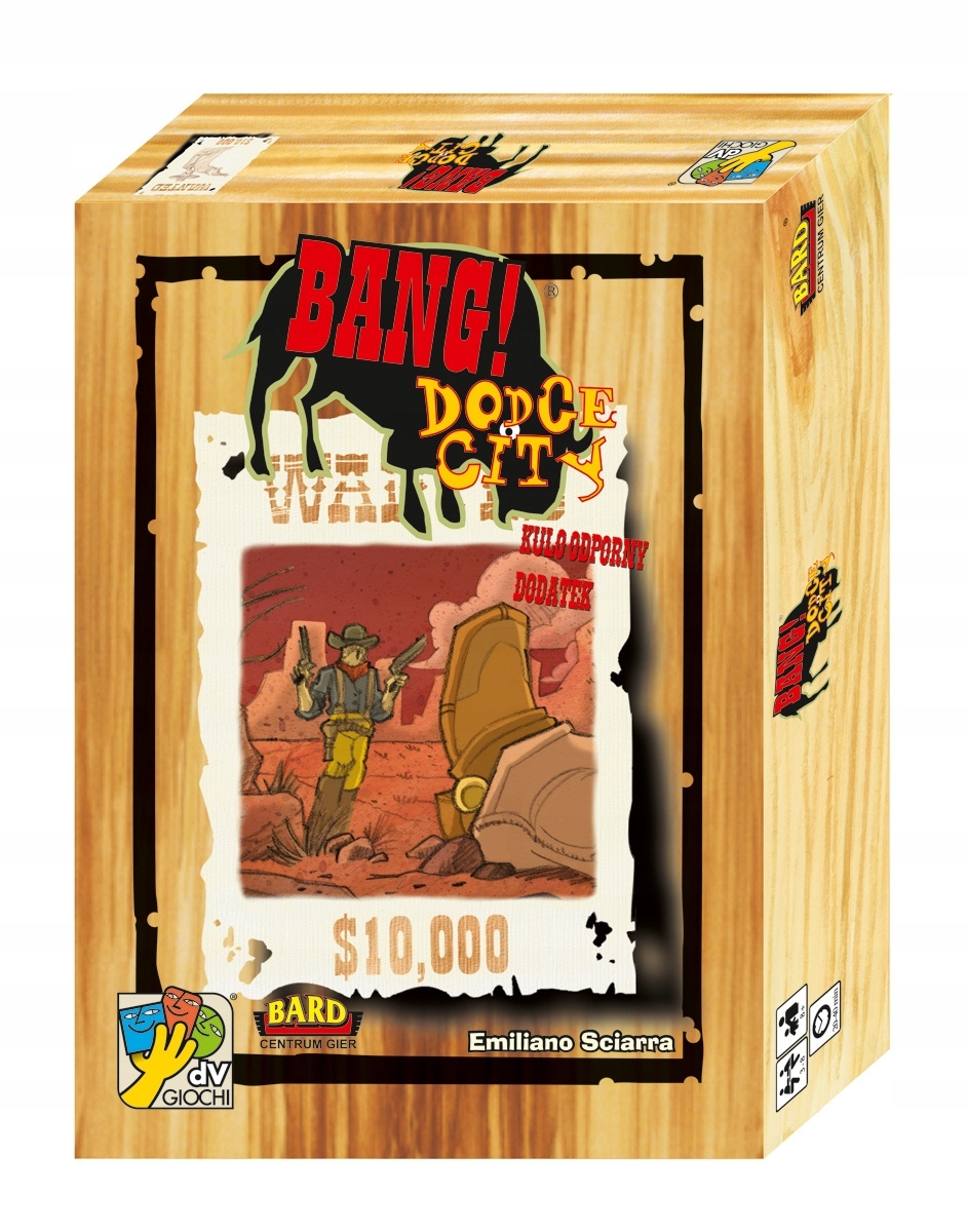 BANG! IV, gra karciana + BANG! Dodge City + BANG! Uzbrojeni i niebezpieczni Nazwa Bang!