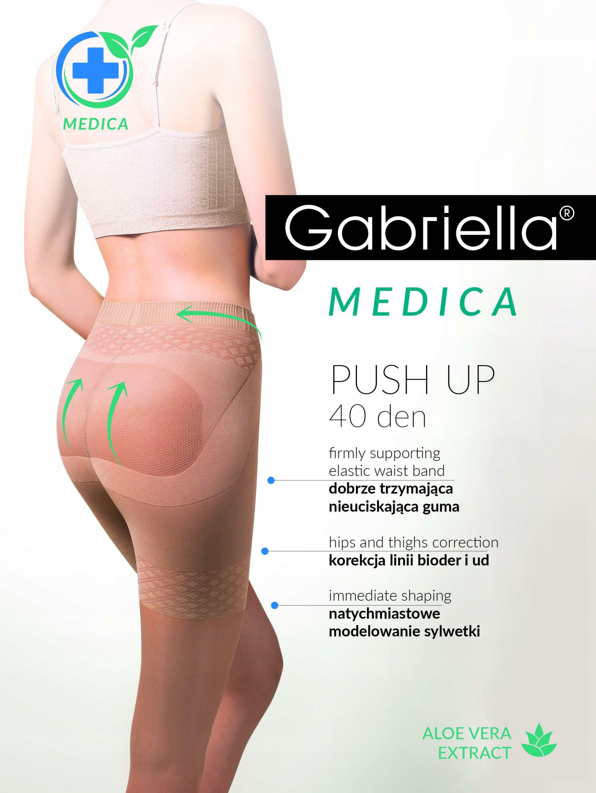 

Gabriella Medica Push Up 40 Rajstopy 4-L / Nero