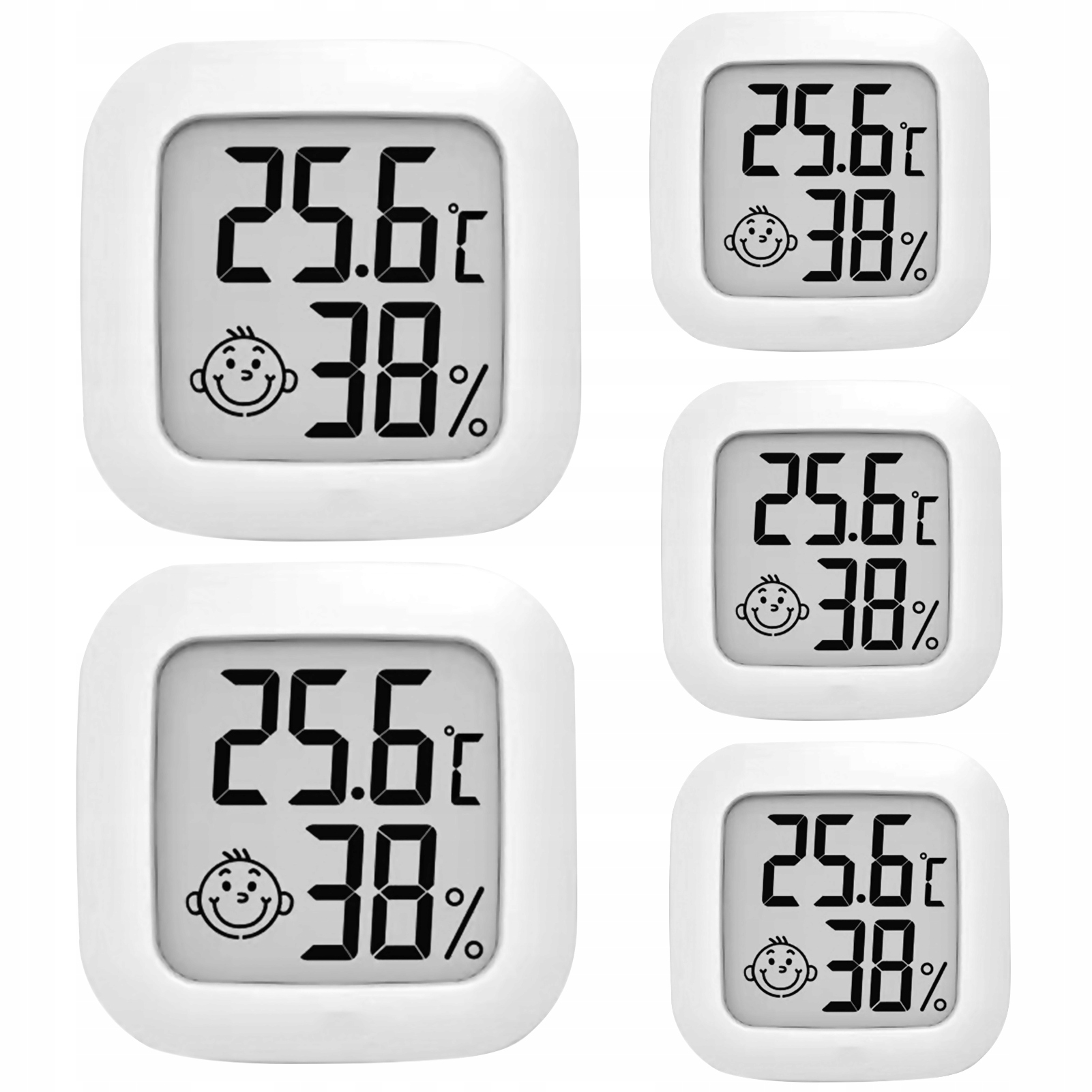 TERMOMETR HIGROMETR POKOJOWY ELEKTRONICZNY 5SZT.