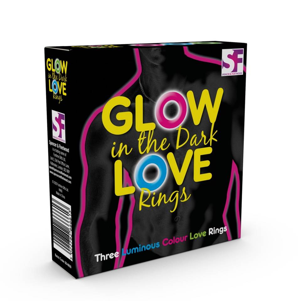 

Love Rings Komplet Ringów Glow In The Dark