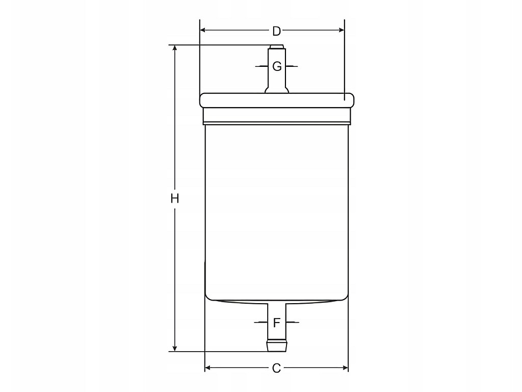 Filtr paliwa Senfineco FP 342 Numer katalogowy części FP 342