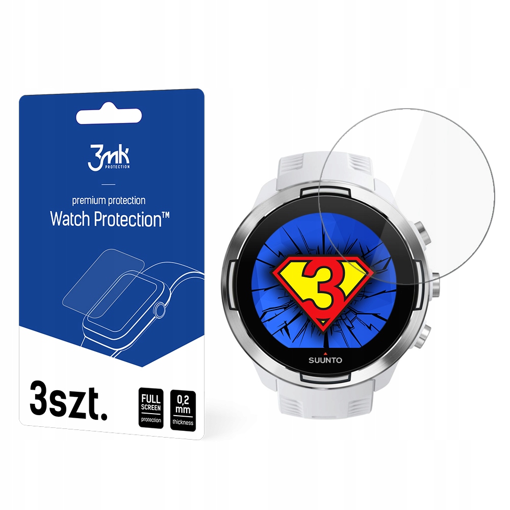 

Do Suunto 9 - Folia ochronna 3mk Watch Protection