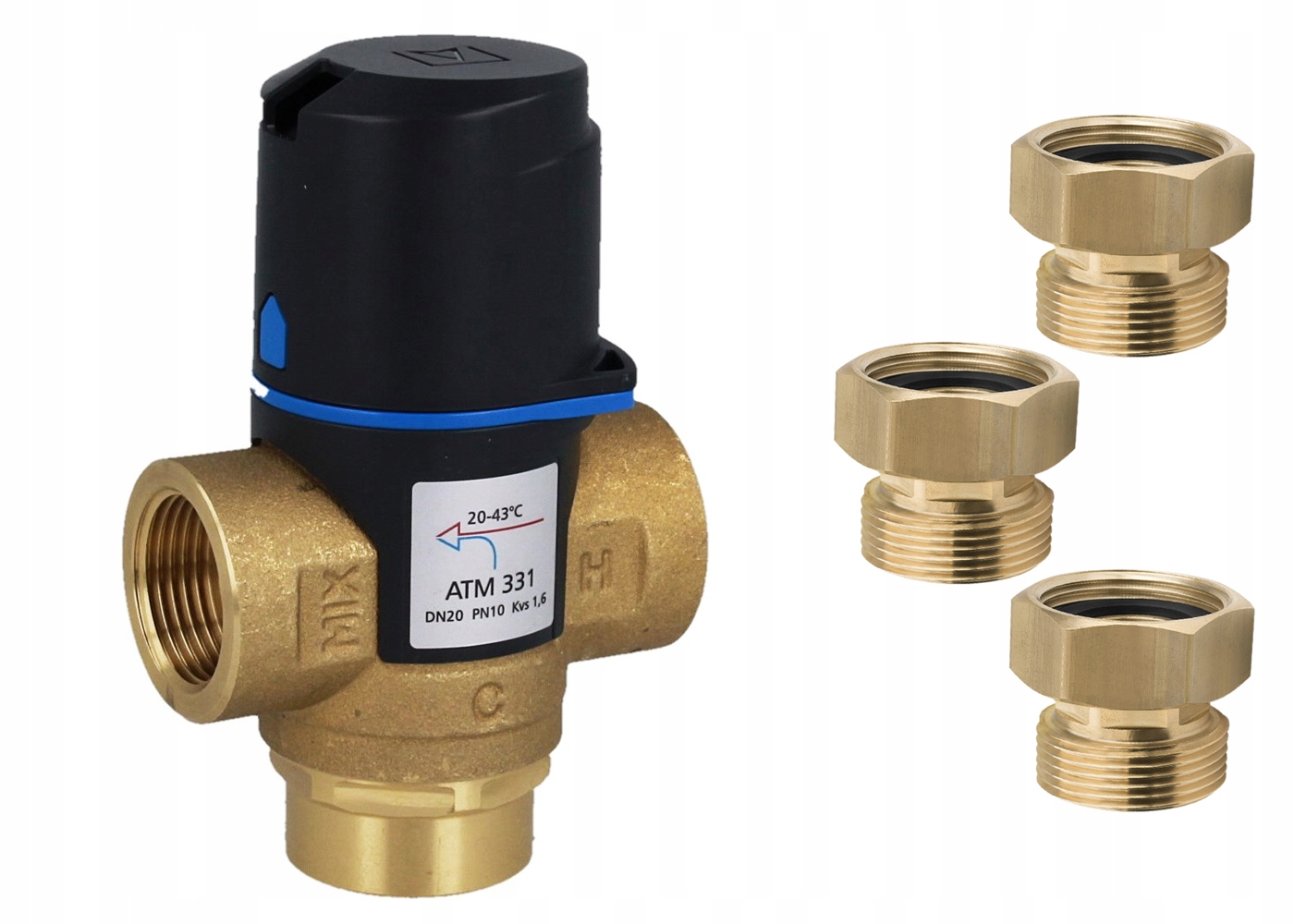 

Zawór Termostatyczny Afriso Atm 331 3/4 + Śrubunki