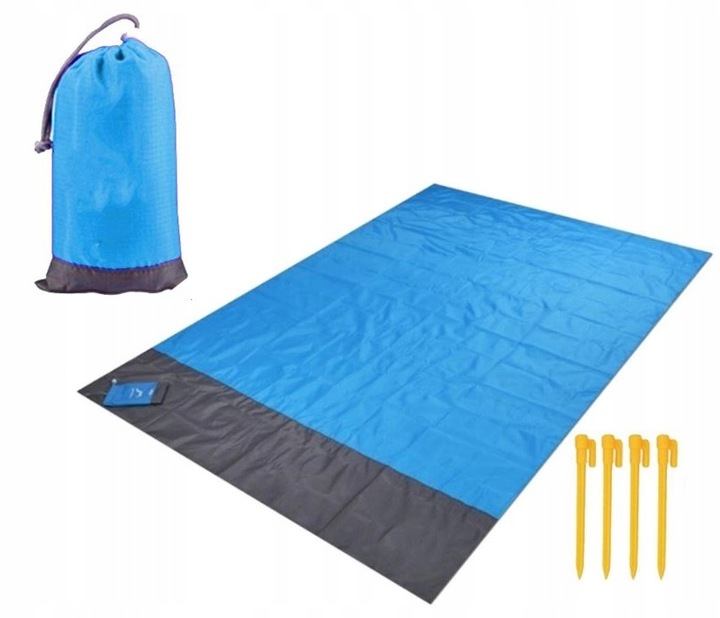 MATA PLAŻOWA KOC PIKNIKOWY POKROWIEC 200x140 PIKNIKOWA WODOODPORNA