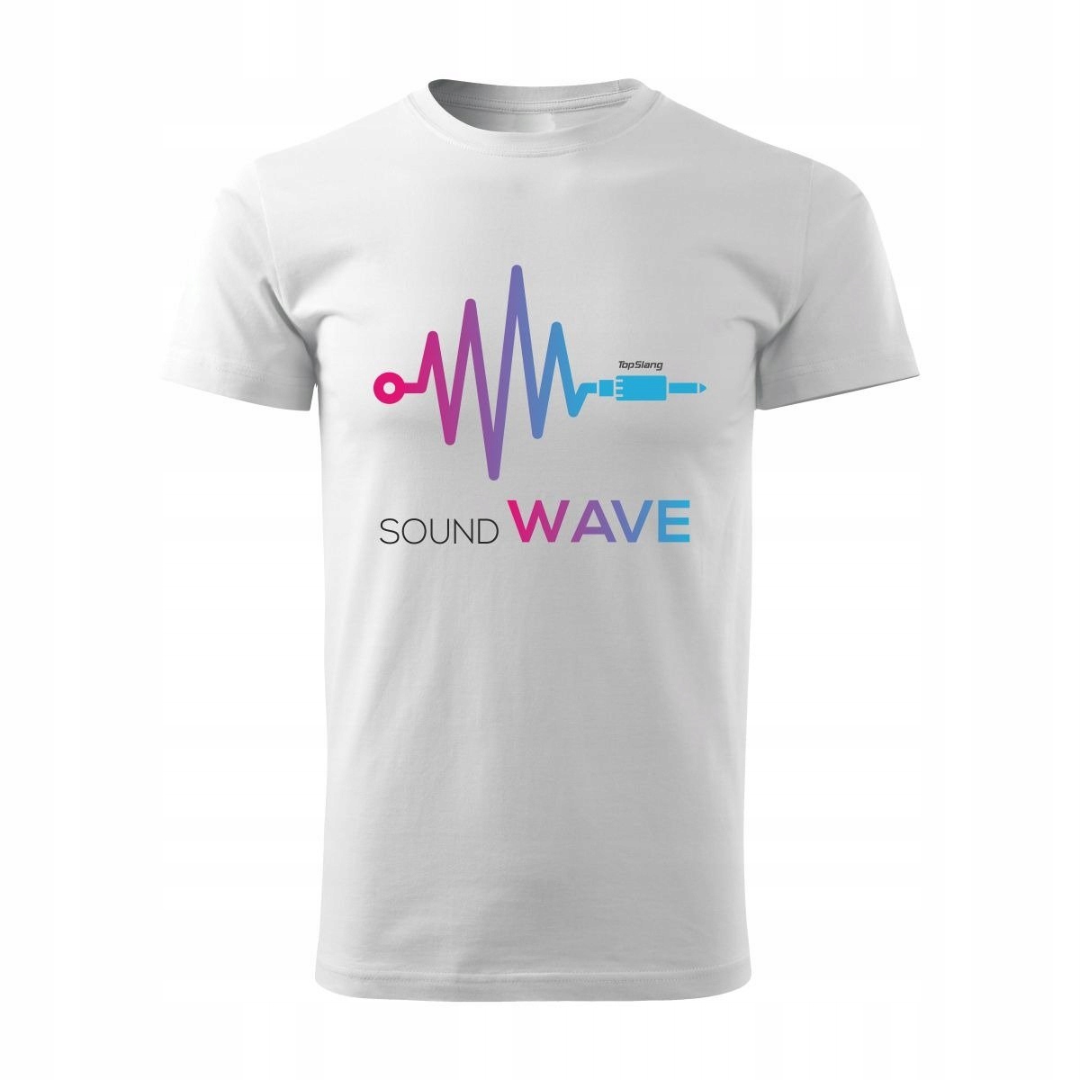 

Koszulka muzyczna Music Sound Wave męska biała