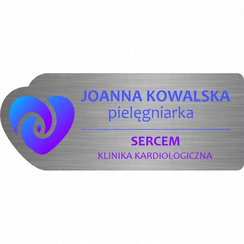 

Identyfikator personalny imienny na magnes nadruk