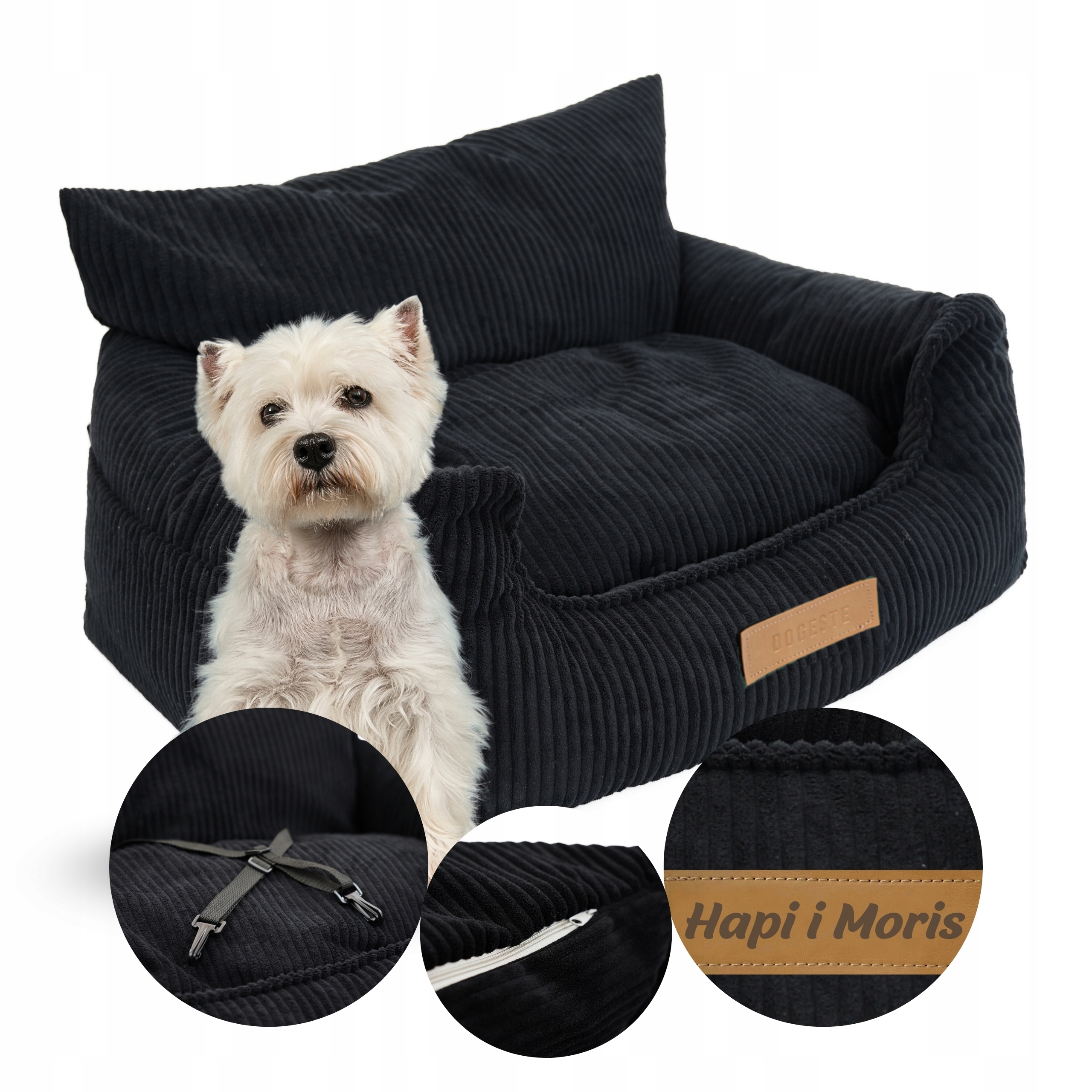 Levně Autosedačka přepravka pro 2 psy a autosedačku pelíšek Bonus