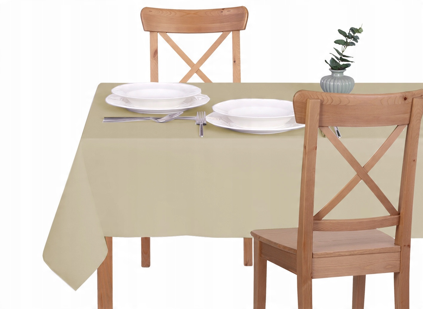 

Obrus Plamoodporny 130X160 Solid Beż Beżowy