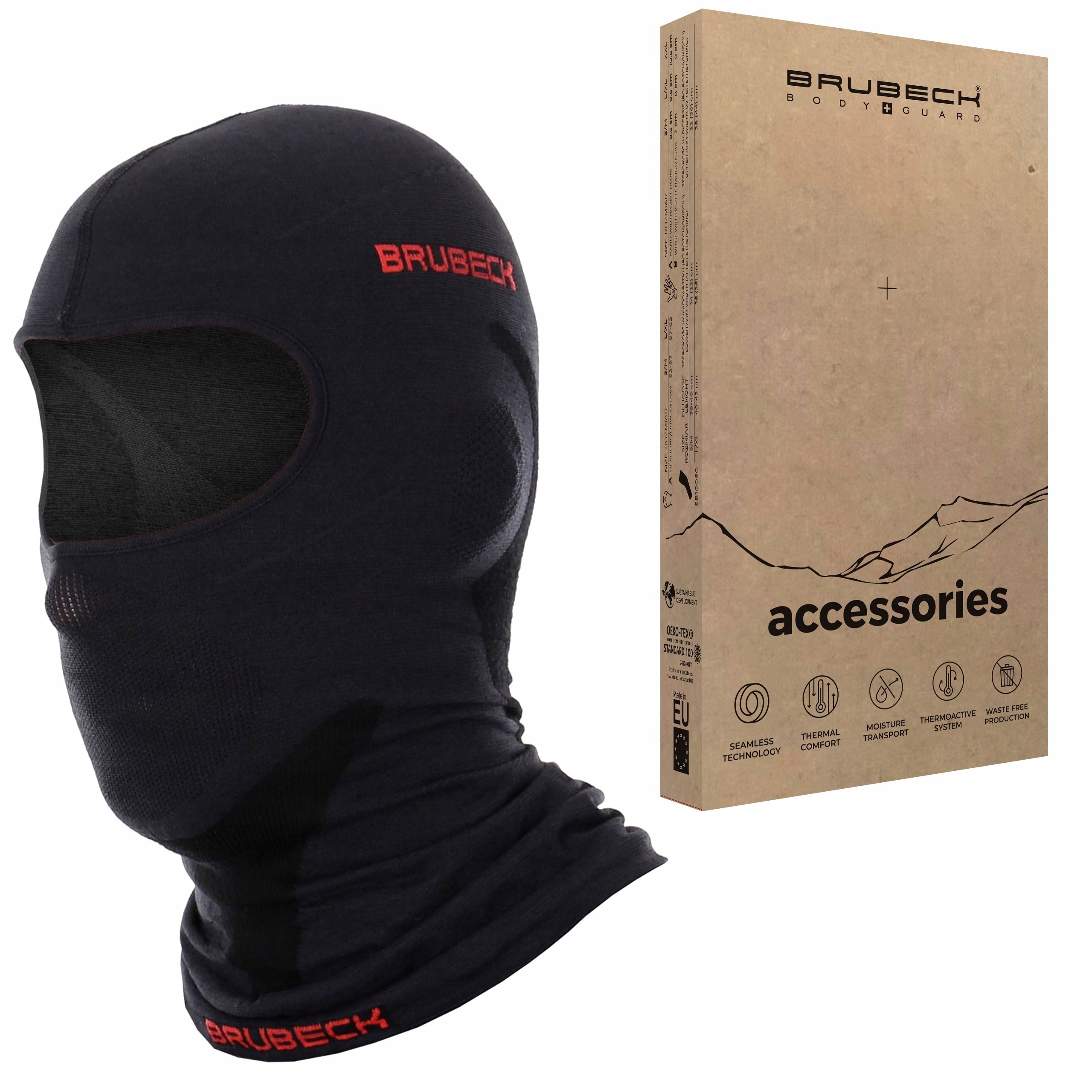 Brubeck Górska kominiarka termoaktywna z Wełny Merino Wool z merynosa -s/m