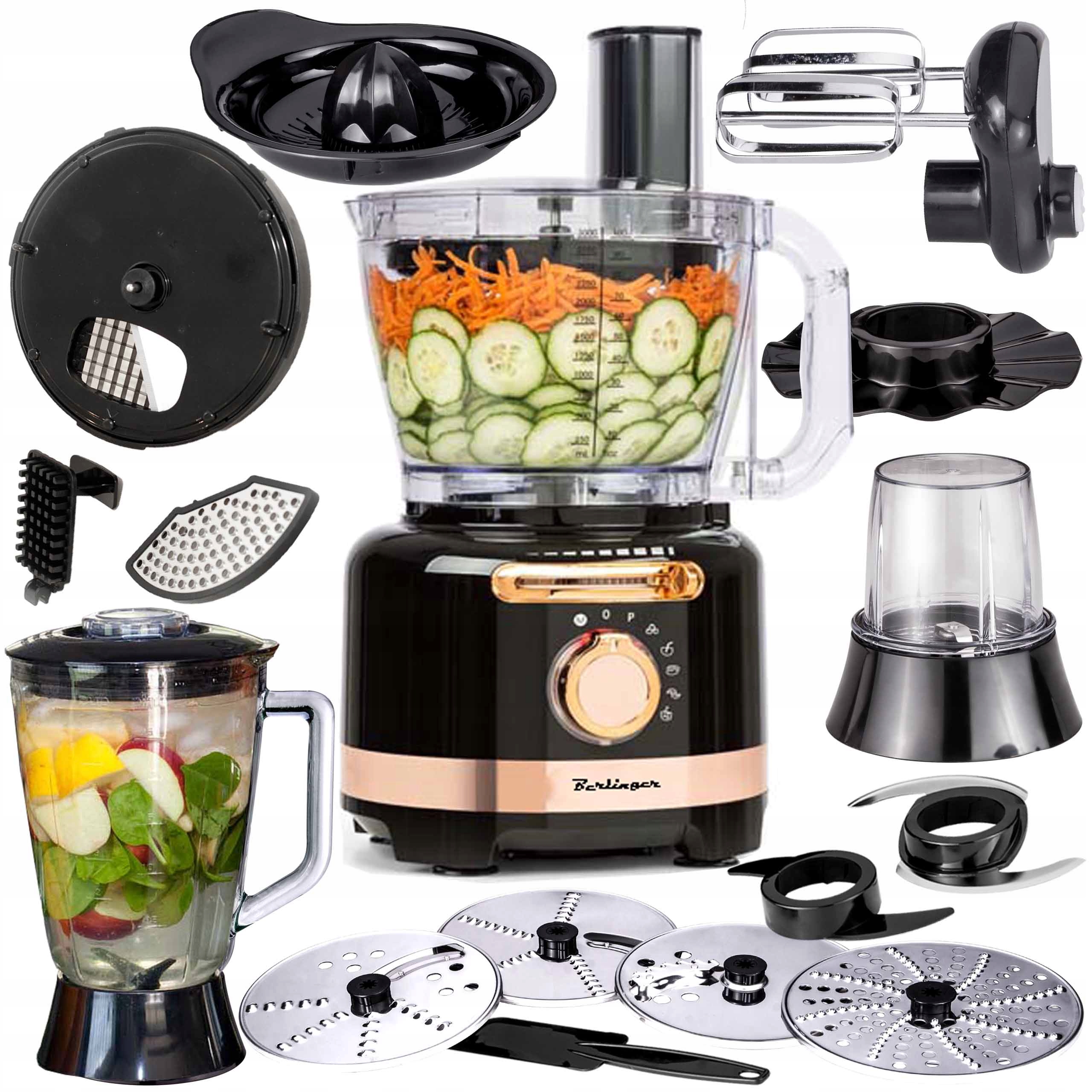 Robot kuchenny wielofunkcyjny 16W1 1800W blender szatkownica młynek tarka
