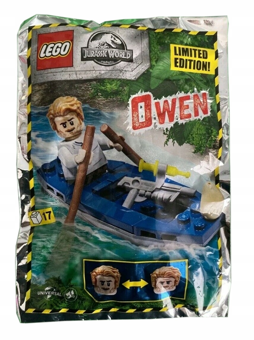 LEGO Jurassic World Minifigure Polybag - Owen with Kayak #122007