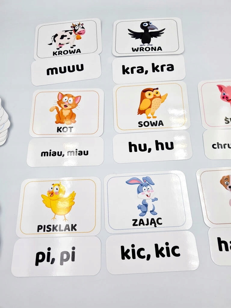 UKŁADANKA ONOMATOPEJE (60 elem.) - OBRAZKI+WYRAZY Kod producenta UKLADANKA-ONOMATOPEJA