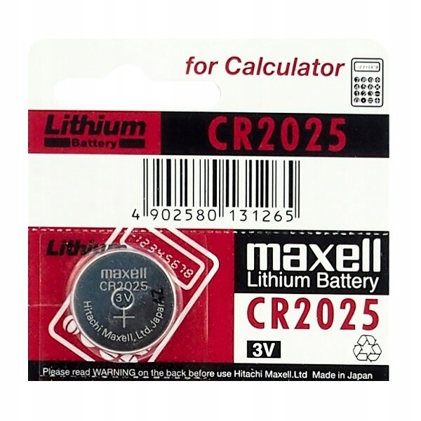 

Bateria guzikowa litowa Maxell CR2025 DL2025 Japan