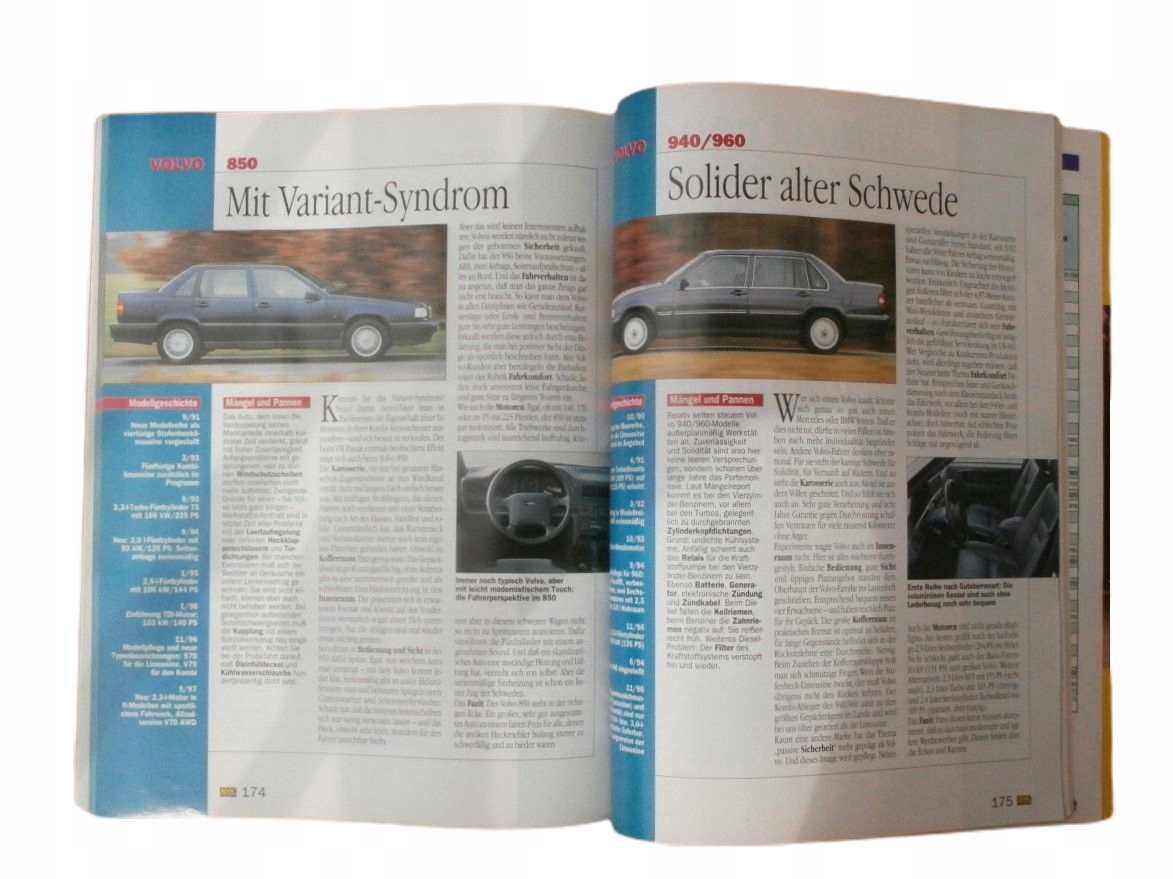 Katalog samochodowy niemiecki ADAC Special 1998 Rok wydania 1998