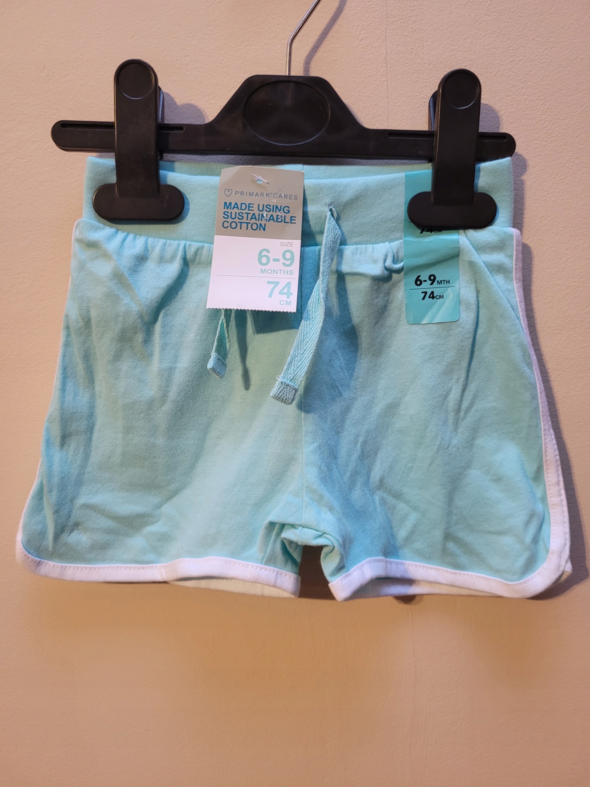 

Spodenki shorty 100% bawełna turkus Primark r 74