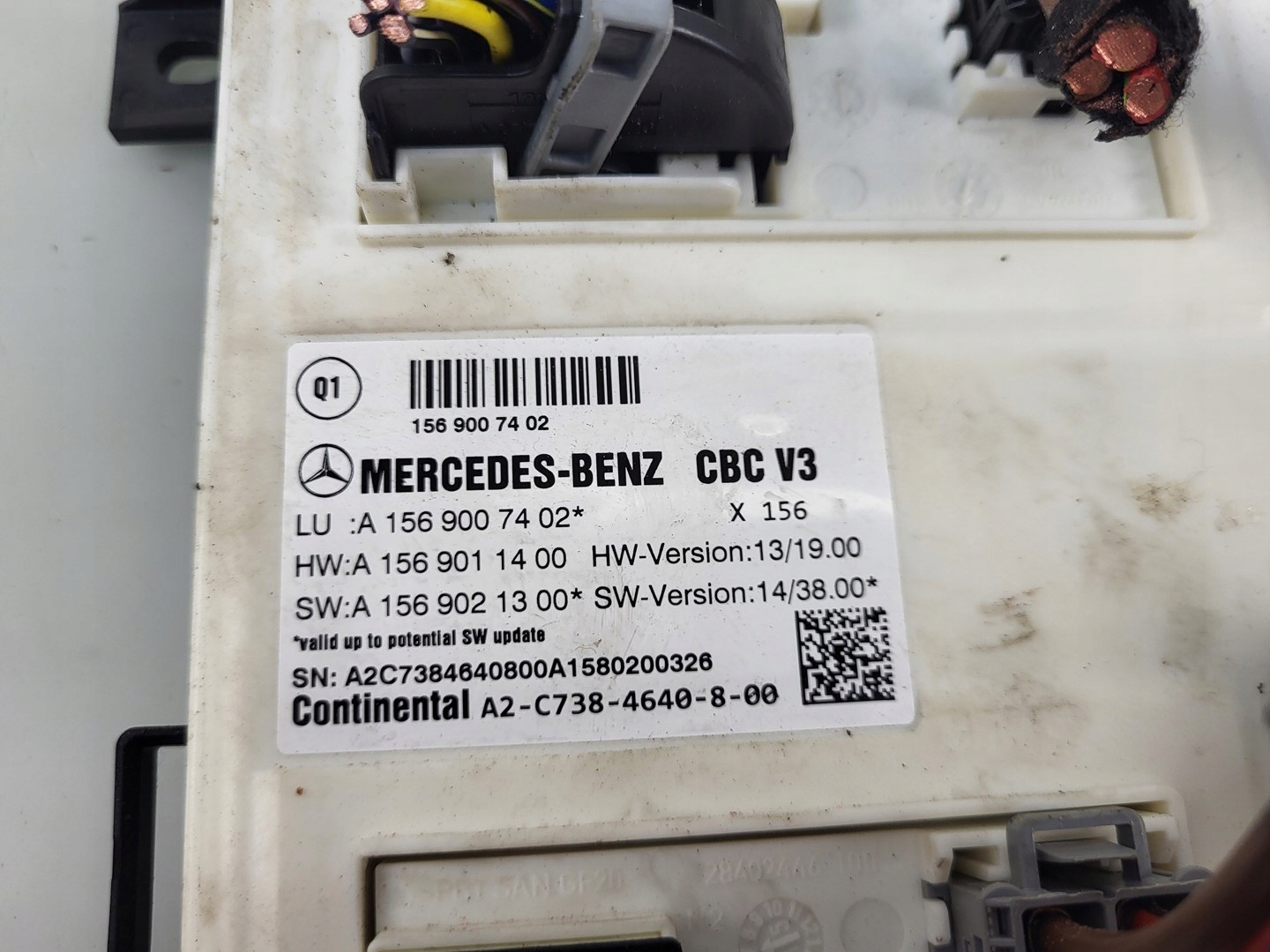 MERCEDES CLA X117 W117 2.2 CDI module SAM KOMFORTU control unit A1569007402
